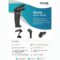 Hooks Skania 760HS Barcode Scanner with Stand – 1D/2D Scanning, Fast & Durable