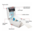 Barcode Printer 1 4-Inch Thermal Label Printer | 150mm/s | USB + Bluetooth | Android, Windows & Mac | ESC/POS | Easy Setup