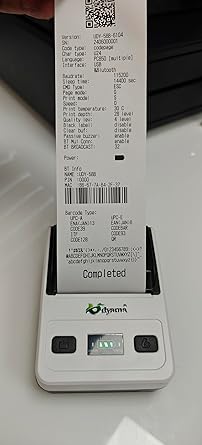 UDYAMA Thermal Printer (Portable) USB + Bluetooth + Rechargable Battery,Size 2" inch